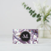 ラグジュアリーラベンダークリスタルジュエルジェムデザイン 名刺 (スタンド正面)