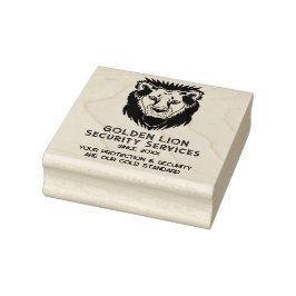 ラグジュアリーリオンビジネスロゴのタグライン ラバースタンプ