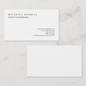 ラグジュアリーリネンクラシカルプレーンプロフェッショナル 名刺 (正面/裏面)