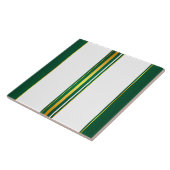 ラグジュアリーリネントレンディーグリーン金ゴールドテクスチャ タイル (側面)