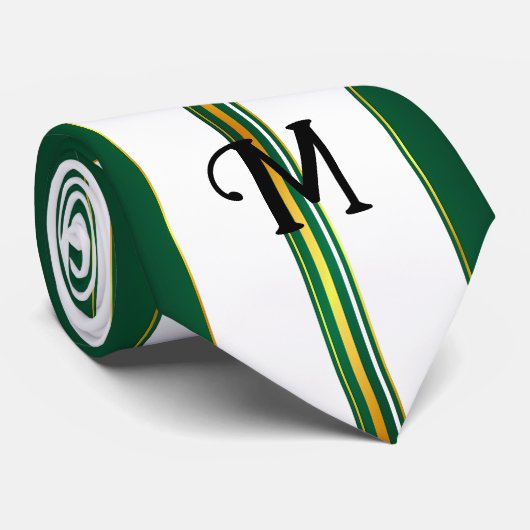 ラグジュアリーリネントレンディーグリーン金ゴールドテクスチャ ネクタイ (ロール)