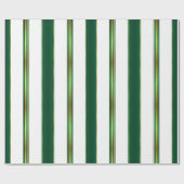 ラグジュアリーリネントレンディーグリーン金ゴールドテクスチャ ラッピングペーパー (フラット)