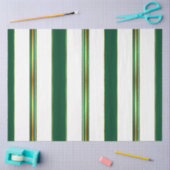 ラグジュアリーリネントレンディーグリーン金ゴールドテクスチャ 薄葉紙 (クラフト)