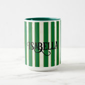 ラグジュアリーリネンモダングリーン金ゴールドテクスチャコレクション マグカップ (中央)