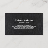 ラグジュアリーリムジン | レザー 名刺 (裏面)