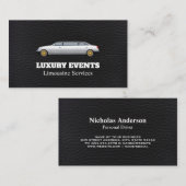 ラグジュアリーリムジン | レザー 名刺 (正面/裏面)