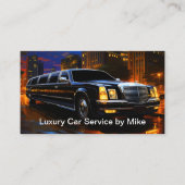 ラグジュアリーリムタクシー運転手 名刺 (正面)