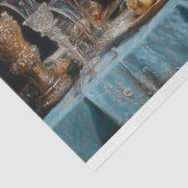 ラグジュアリーリーガルライオンブルーフローラディナーデカップージ 薄葉紙 (詳細)