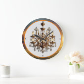 「ラグジュアリールック」 ラージ壁時計 (ホーム)