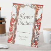 ラグジュアリールビーインディアンヘナステーション 台座サイン (インサイチュ)