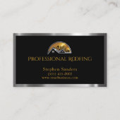 ラグジュアリールーフィング金ゴールドシルバー建築 名刺 (正面)