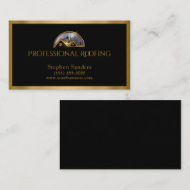 ラグジュアリールーフィング金ゴールドブラック建築 名刺