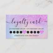 ラグジュアリーレインボーグラデーショングリッターメイクアップ10 ロイヤリティカード (正面)