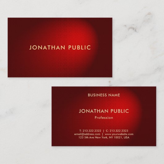 ラグジュアリーレエレガントッドダマスクプレミアムパール仕上げ 名刺 (正面/裏面)