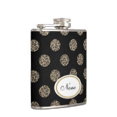 ラグジュアリーレオパード印刷水玉模様レザールック フラスク (右)