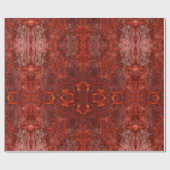 ラグジュアリーレザーテクスチャゴールデンブラウンパターン ラッピングペーパー (フラット)