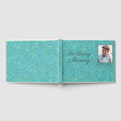 ラグジュアリーレザールック愛するメモリーフォトゲストブック ゲストブック (全面)