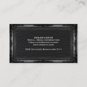 ラグジュアリーレザー |アンティーク枠 名刺 (裏面)