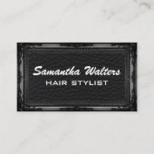 ラグジュアリーレザー |アンティーク枠 名刺 (正面)