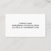 ラグジュアリーレザー | 大理石トリム | モノグラム 名刺 (裏面)