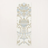 ラグジュアリーレジーナホワイトクラシックフローラ ヨガマット (裏面)