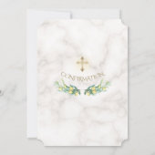 ラグジュアリーレモンブランチ金ゴールドクロス確認 招待状 (裏面)