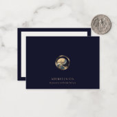 ラグジュアリーロゴスモールビジネスノートカード ノートカード (正面/裏面インサイチュ)