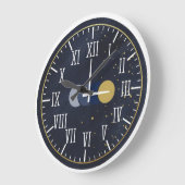 ラグジュアリーローマ数字 ラージ壁時計 (傾斜)