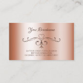 ラグジュアリーロ華美セゴルデンコー縁どナーイニシャル 名刺 (裏面)