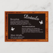 ラグジュアリーワイルドスネ結婚ーク動物のエンクロージャカード エンクロージャーカード (正面)