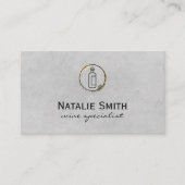 ラグジュアリーワインボトルアンドステイン 名刺 (正面)