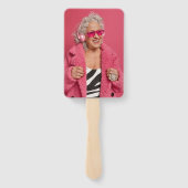 ラグジュアリーワイン80誕生日写真 ハンドファン (裏面)