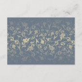 ラグジュアリーヴィンテージウェディング披露宴詳細カード エンクロージャーカード (裏面)