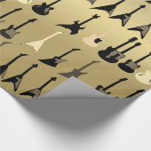 ラグジュアリーヴィンテージギタープリント ラッピングペーパー (角)