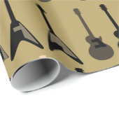 ラグジュアリーヴィンテージギタープリント ラッピングペーパー (ロールコーナー)