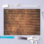 ラグジュアリーヴィンテージギルドブラウン金ゴールドティッシュペーパー 薄葉紙 (クラフト)