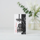 ラグジュアリーヴィンテージシャンデリアブティックビジネスカード 名刺 (スタンド正面)