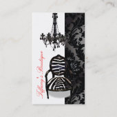 ラグジュアリーヴィンテージシャンデリアブティックビジネスカード 名刺 (正面)