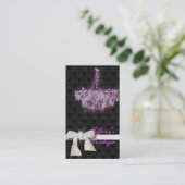 ラグジュアリーヴィンテージシャンデリアブティックビジネスカード 名刺 (スタンド正面)