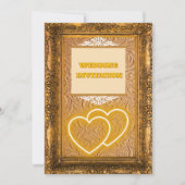 ラグジュアリーヴィンテージテクスチャイスラム結婚式招待状 招待状 (正面)