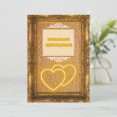 ラグジュアリーヴィンテージテクスチャイスラム結婚式招待状 招待状 (スタンド正面)