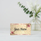 ラグジュアリーヴィンテージバラグリッタールミナンススターシック 名刺 (スタンド正面)