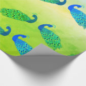 ラグジュアリーヴィンテージピーコックプリント ラッピングペーパー (角)