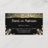 ラグジュアリーヴィンテージフローリッシュグリッタールミナンススター 名刺 (裏面)