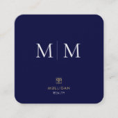 ラグジュアリー不動産仲介業者スクエアビジネスカード スクエア名刺 (正面)