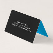 ラグジュアリー不動産 (QRコード) ハウス リアルター 折りたたみ 名刺 (裏面)