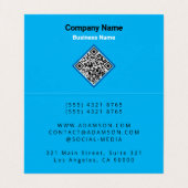 ラグジュアリー不動産 (QRコード) ハウス リアルター 折りたたみ 名刺 (内部フラット)