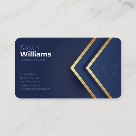 ラグジュアリー両面 名刺 (裏面)