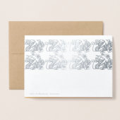 ラグジュアリー中国の・ラット年2020年紙カットフルーツGC 箔カード (裏面封筒付き)