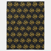 ラグジュアリー人気があるエレガントフローラコレクション フリースブランケット (正面)